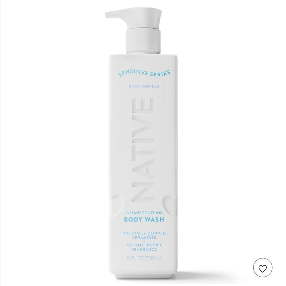 Native Sensitive Series Hypoallergenic Fragrance Bare VanillaHydrating Body Wash